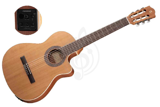 Классическая гитара 4/4 8.010 Z-Nature CT EZ Классическая гитара, тонкий корпус, со звукоснимателем, Alhambra - фото 1