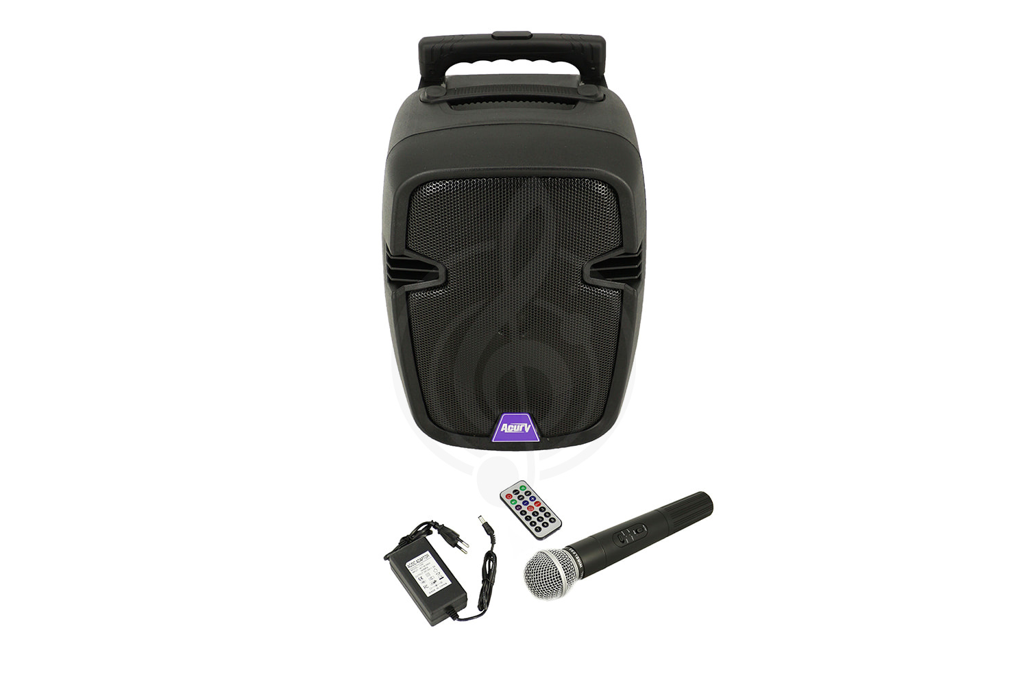 Мобильный звуковой комплект ACURY AS-8T - Мобильная акустическая система со встроенным усилителем, аккумулятором и 1 микрофоном - фото 2