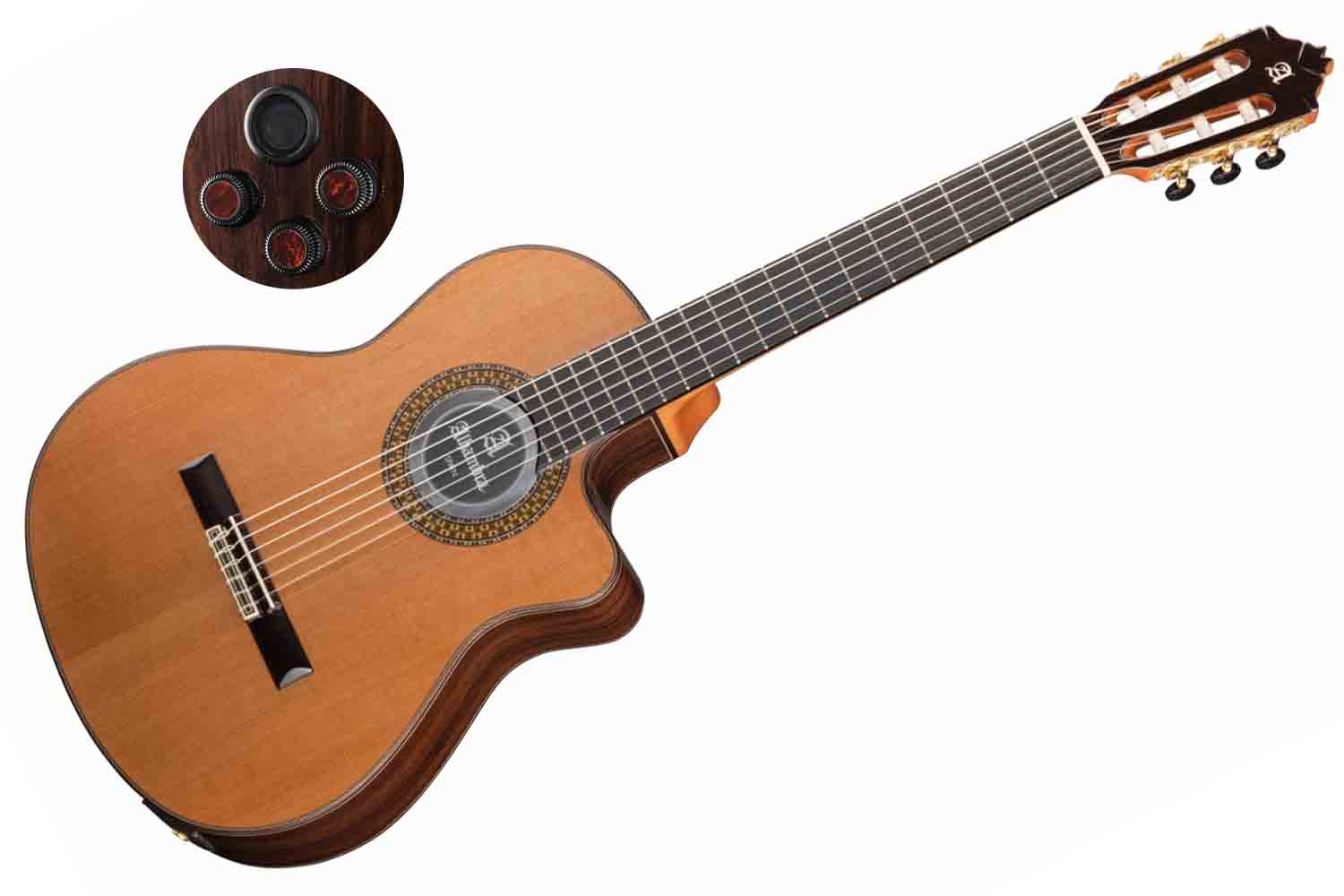 Классическая гитара 4/4 Alhambra 4.618 9P CW E8 Classical Concert - Классическая гитара со звукоснимателем - фото 1