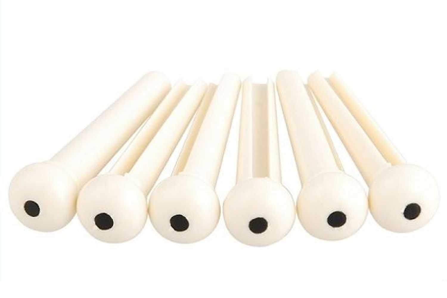  Alice A021IVY/2PVC - фиксатор струн цвета слоновой кости с черной точкой 2мм - фото 1