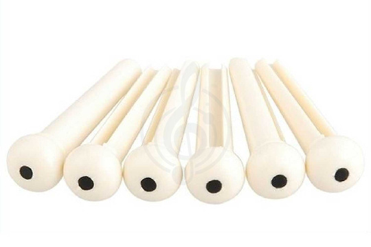  Alice A021IVY/2PVC - фиксатор струн цвета слоновой кости с черной точкой 2мм - фото 1