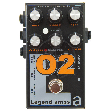 AMT O2 Legend amps 2 Guitar preamp - гитарный предусилитель (Orange DC30) - фото 1 Педаль эффектов для электрогитары AMT O2 Legend amps 2 Guitar preamp - гитарный предусилитель (Orange DC30) - фото 1