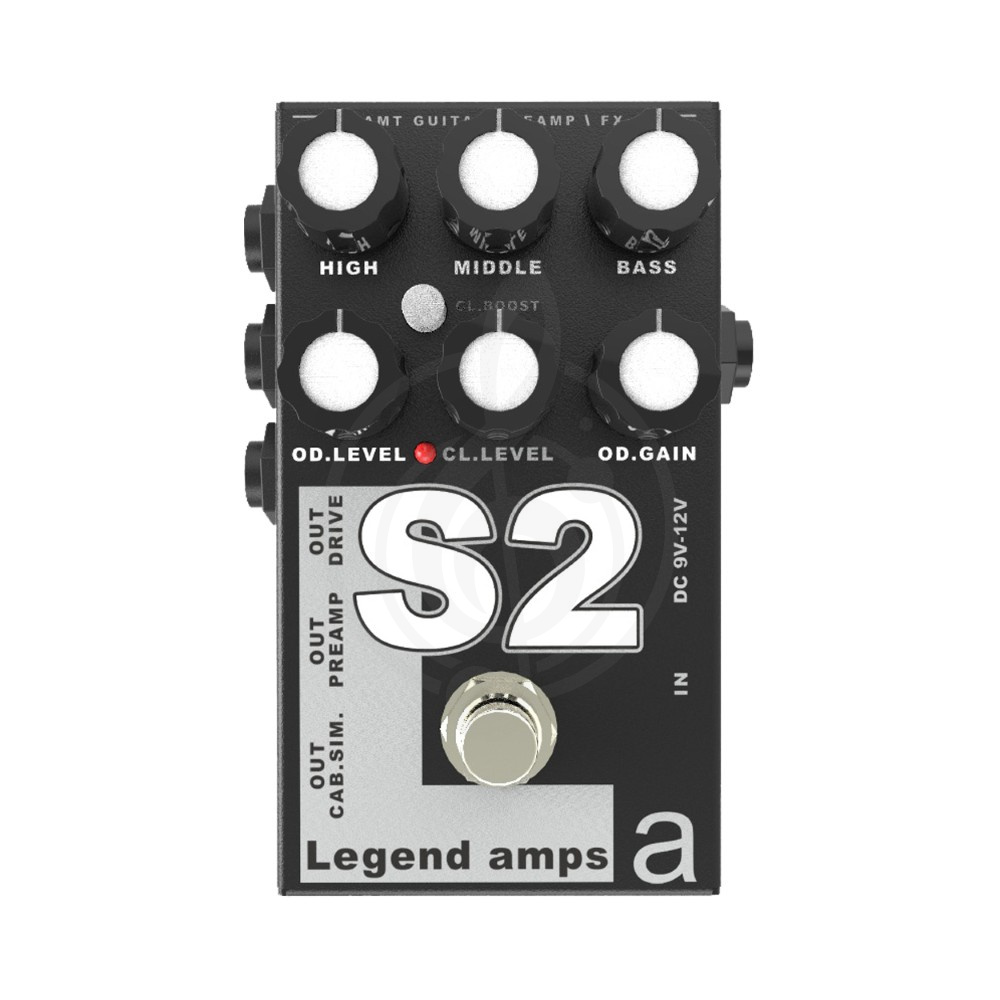 Педаль эффектов для электрогитары AMT S2 Legend amps 2 Guitar preamp - гитарный предусилитель (Soldano) - фото 3