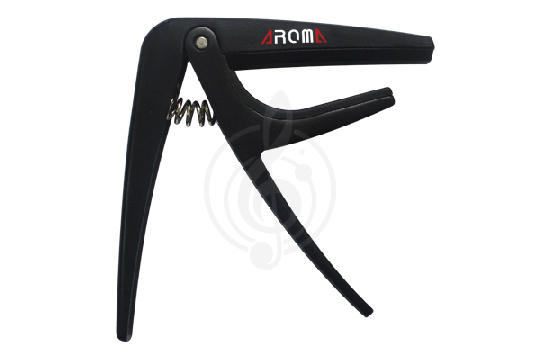  AROMA AC-01 black каподастр гитарный, черный - фото 1