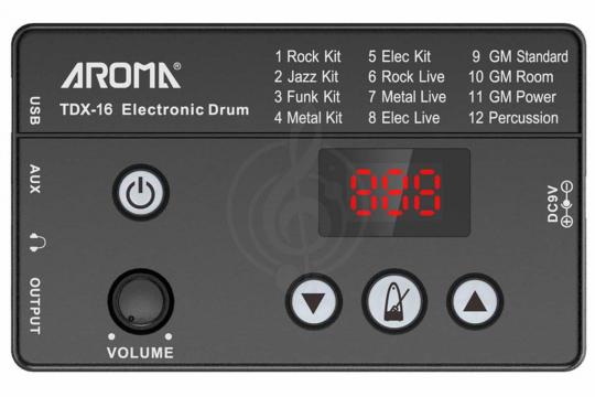 AROMA TDX-16 - Электронная ударная установка - фото 2 Электронная ударная установка AROMA TDX-16 - Электронная ударная установка - фото 2