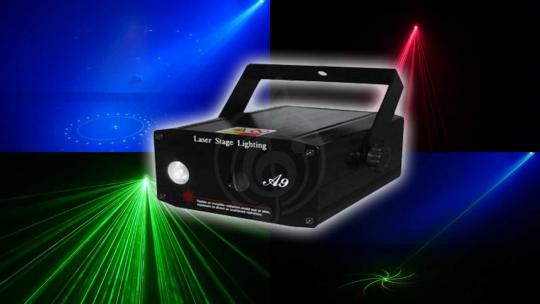 ART WIZARD A9 Mini 8 Gobo Laser+3W Blue LED Лазерный светильник - фото 6 Лазер ART WIZARD A9 Mini 8 Gobo Laser+3W Blue LED Лазерный светильник - фото 6
