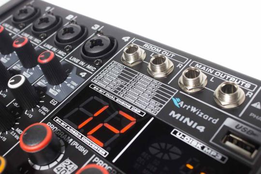 Аналоговый микшер ART WIZARD MINI4 - микшерный пульт - фото 6