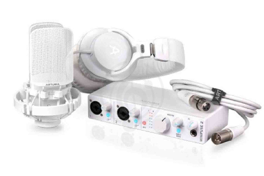 Комплект для звукозаписи Arturia MiniFuse Recording Pack White - Студийный комплект - фото 1