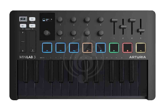 MIDI-клавиатура Arturia MiniLAB 3 Deep Black - MIDI-клавиатура - фото 1