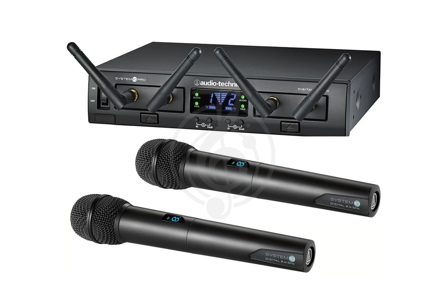 Радиосистема с ручным передатчиком Audio-technica ATW-1322  - радиосистема с двумя ручными передатчиками - фото 1