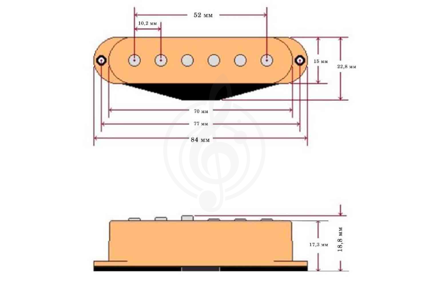 Звукосниматель для электрогитары Bagdasar guitars BGP401N True Vintage Stratocaster - Звукосниматель магнитный - фото 7