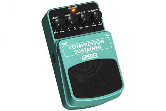 Педаль эффектов для электрогитары Behringer CS400 Compressor Sustainer - Педаль эффектов компрессор сустейнер - фото 3