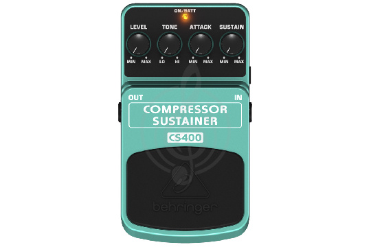 Педаль эффектов для электрогитары Behringer CS400 Compressor Sustainer - Педаль эффектов компрессор сустейнер - фото 1