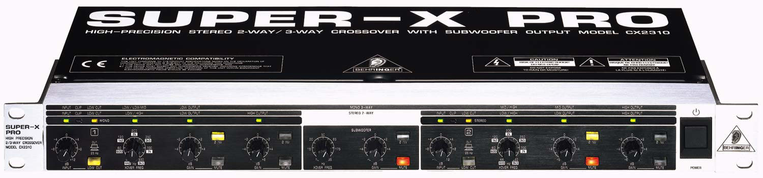 Кроссовер Behringer CX2310 Кроссовер 2-х полосный стерео/3-п - фото 1