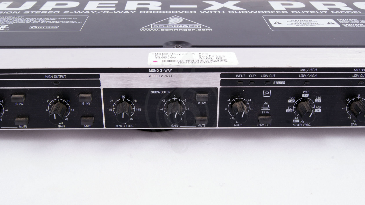 Кроссовер Behringer CX2310 Кроссовер 2-х полосный стерео/3-п - фото 3