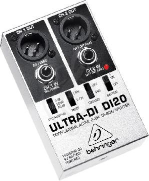 DI-box Behringer DI20 Активный DI-box, 2-х канальный - фото 1