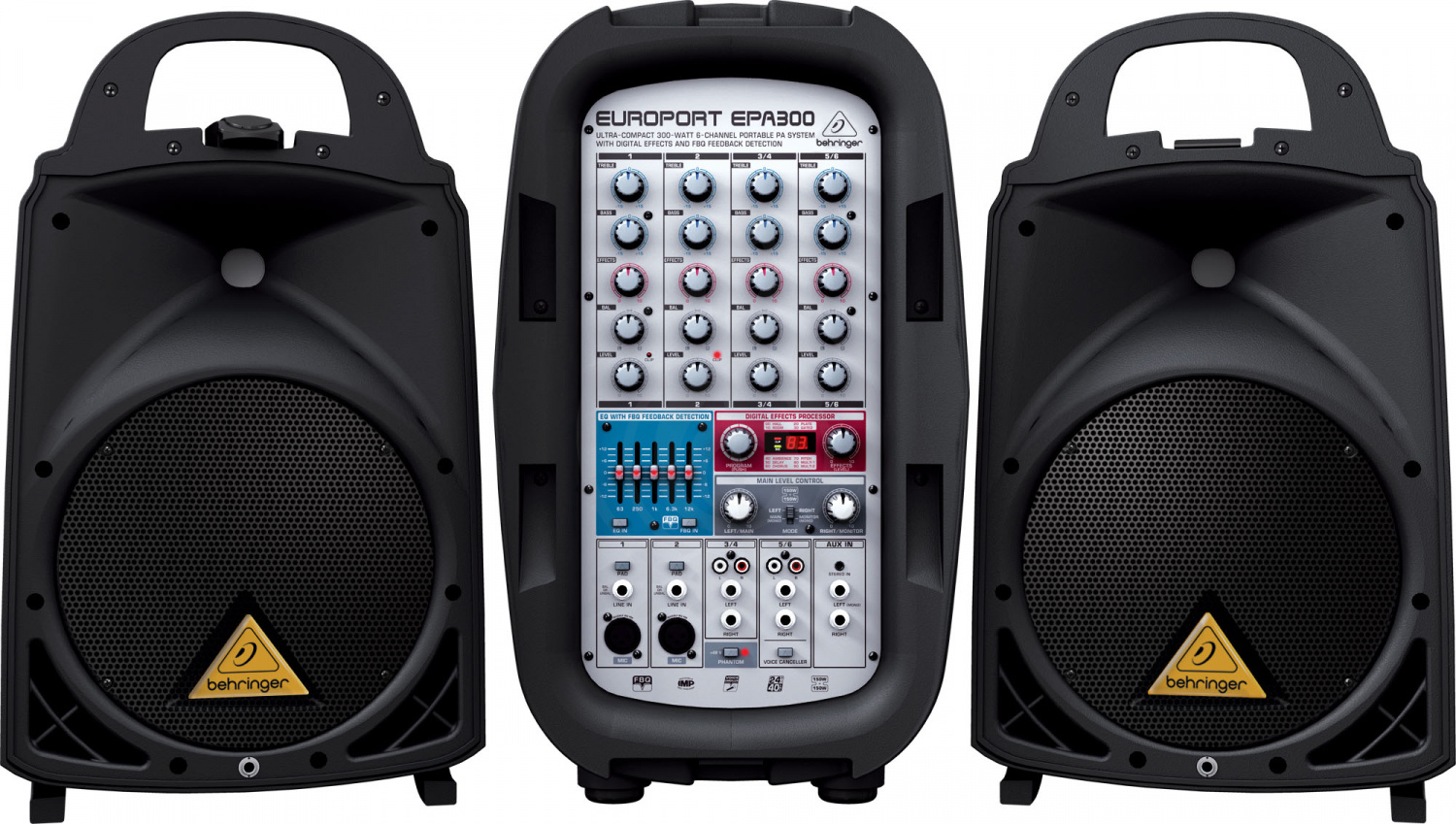 Мобильный звуковой комплект Behringer EPA300 звукоусилительная система 300Вт - фото 2