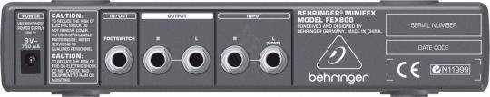 Процессор эффектов Behringer FEX800-EU Процессор эффектов  - фото 3
