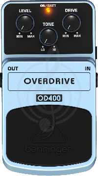 Педаль эффектов для электрогитары Behringer OD400 Педаль эффектов овердрайв - фото 1