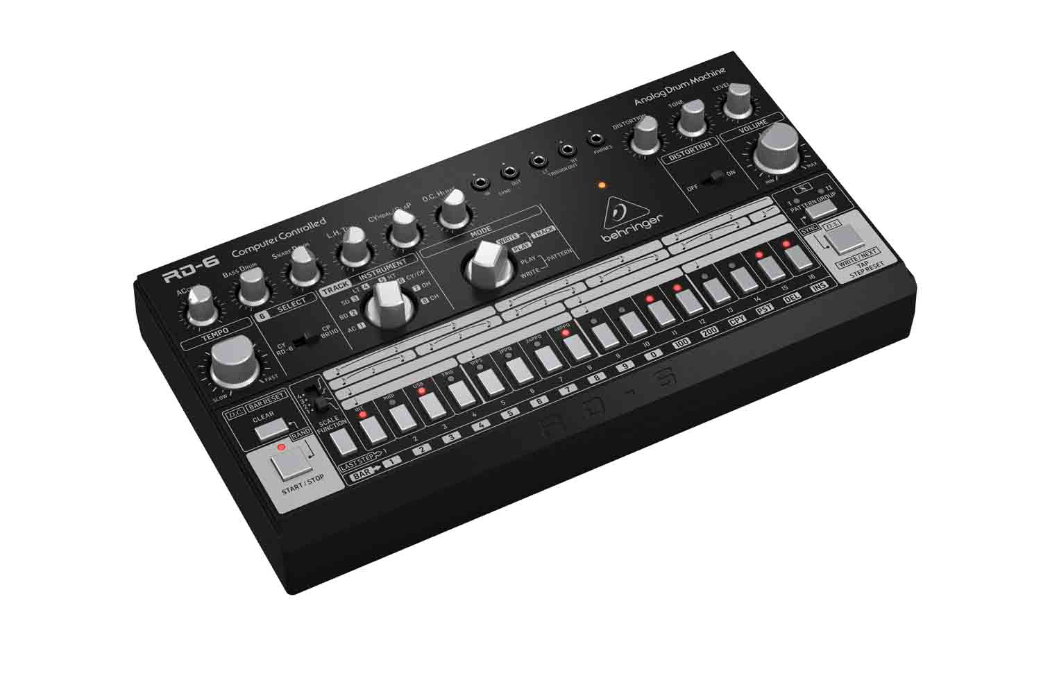 Драм-машина BEHRINGER RD-6-BK - аналоговая драм-машина на основе TR-606 - фото 1