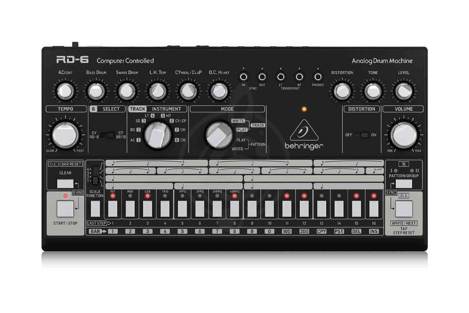 Драм-машина BEHRINGER RD-6-BK - аналоговая драм-машина на основе TR-606 - фото 3