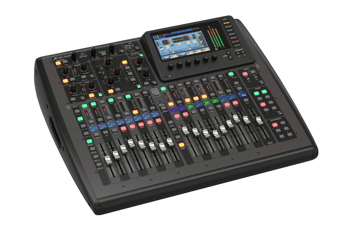 Цифровой микшер BEHRINGER X32 COMPACT Цифровой микшерный пульт 32 канала - фото 1