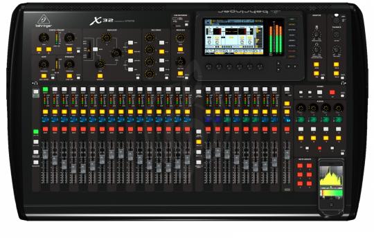 Цифровой микшер BEHRINGER X32 цифровой программируемый микшер 32 канала, 16 шин, 32 х 32 интерфейс USB - фото 2