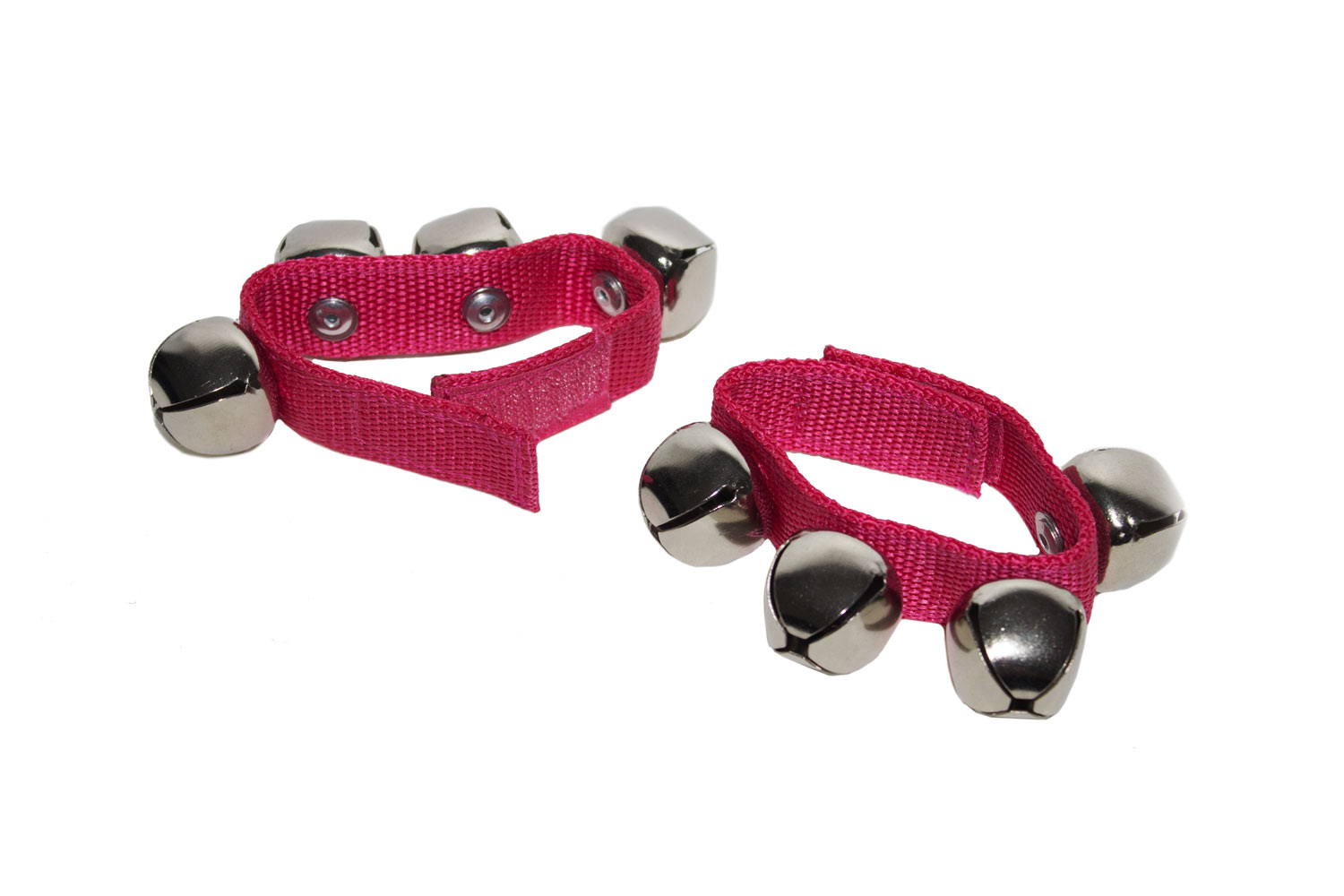  Бубенцы на запястье/лодыжку BRAHNER DP-104 детские, по 4 бубенца на цветном ремне с липучкой (длина  - фото 1