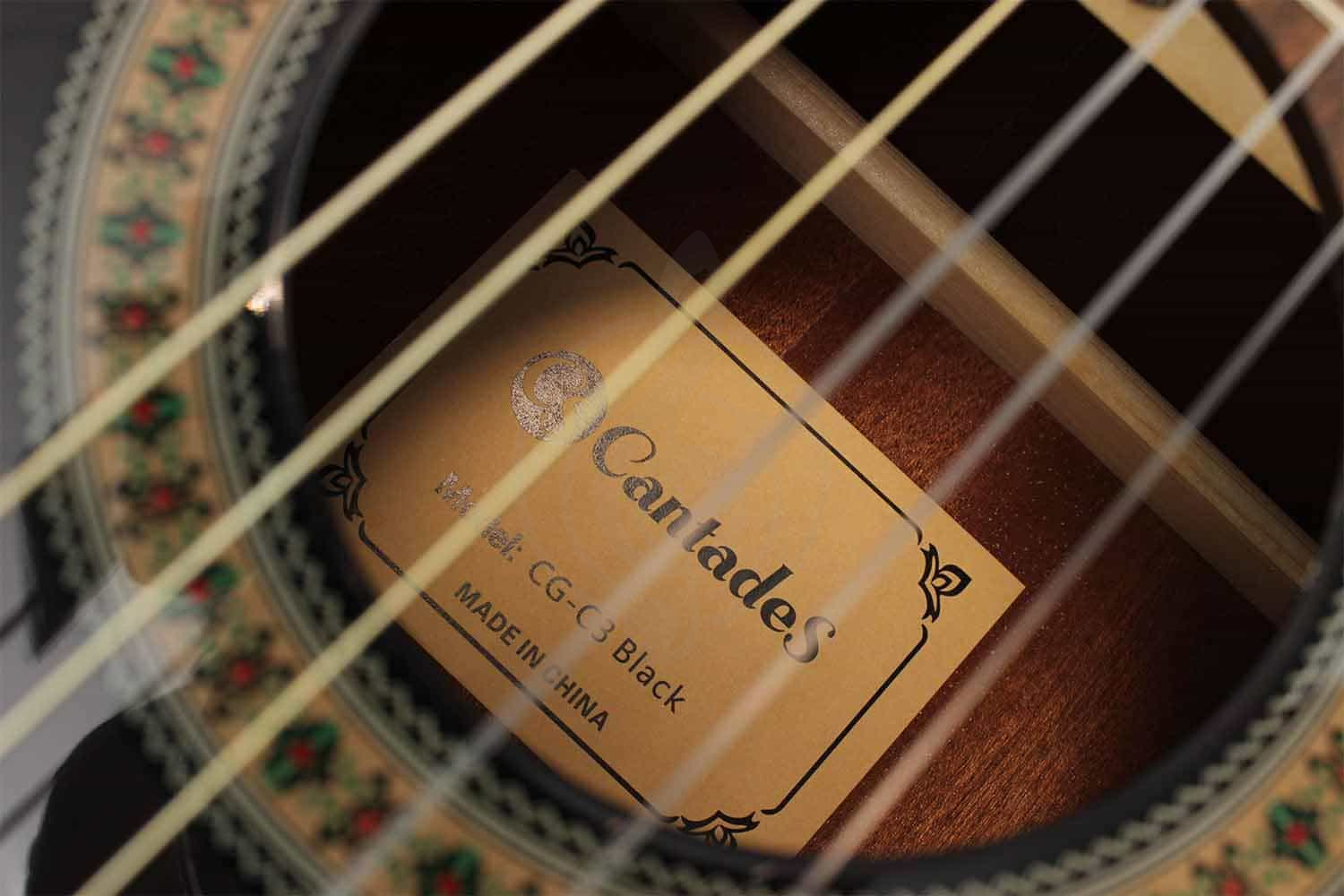 Классическая гитара 4/4 CantadeS CG-C3 Black - Классическая гитара - фото 6