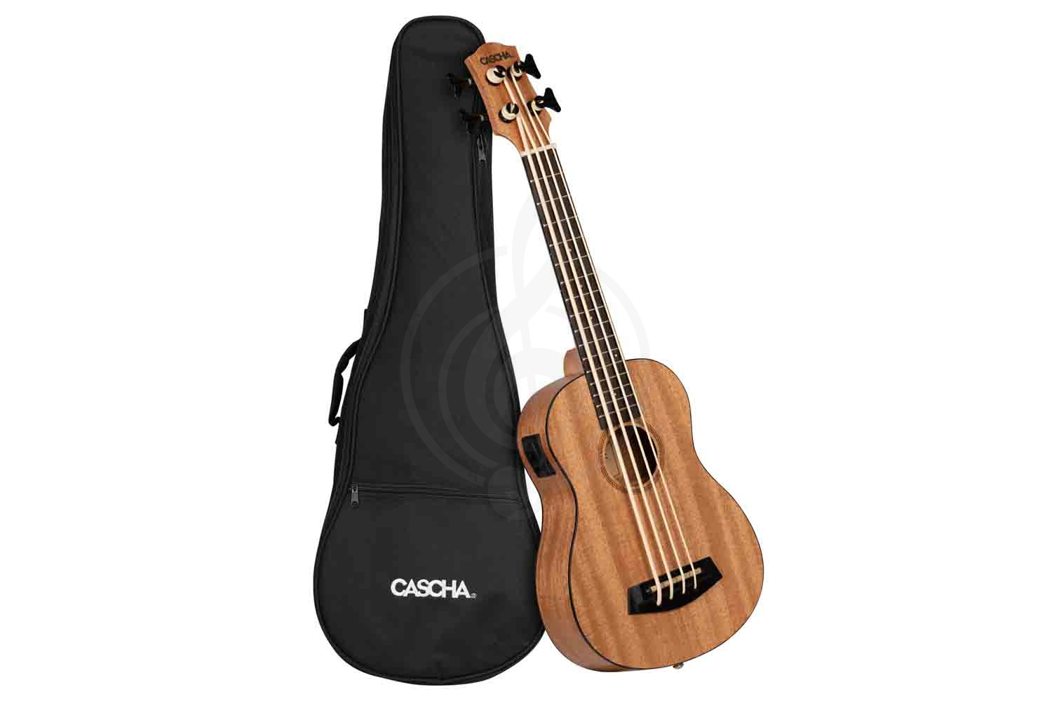 Укулеле бас Cascha HH-2175 - Укулеле бас со звукоснимателем, с чехлом, цвет натуральный - фото 2