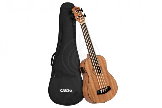 Укулеле бас Cascha HH-2175 - Укулеле бас со звукоснимателем, с чехлом, цвет натуральный - фото 2