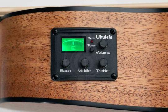 Укулеле бас Cascha HH-2175 - Укулеле бас со звукоснимателем, с чехлом, цвет натуральный - фото 6