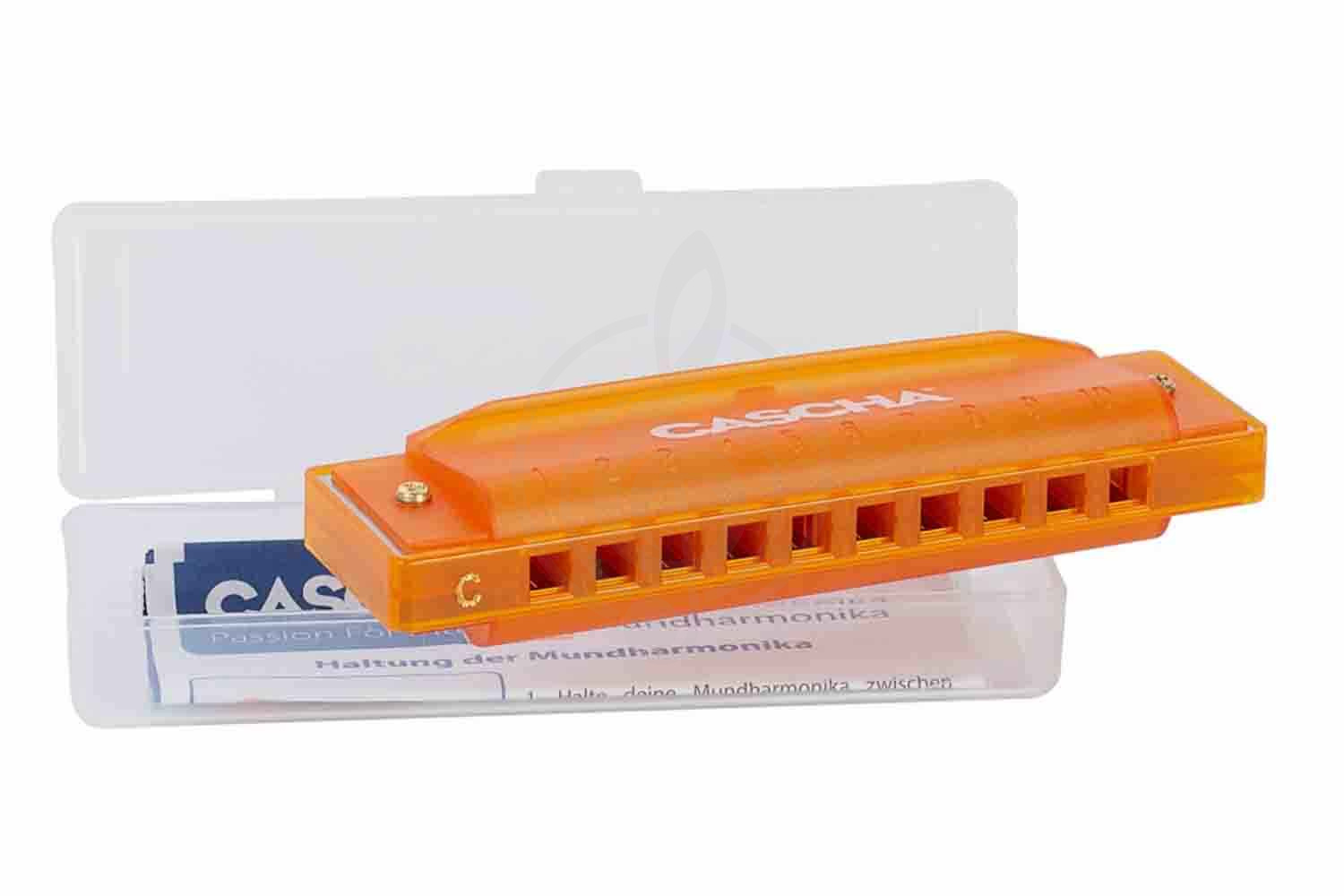 Диатоническая губная гармошка Cascha HH-2276 Fun Blues - Губная гармошка, оранжевая - фото 2