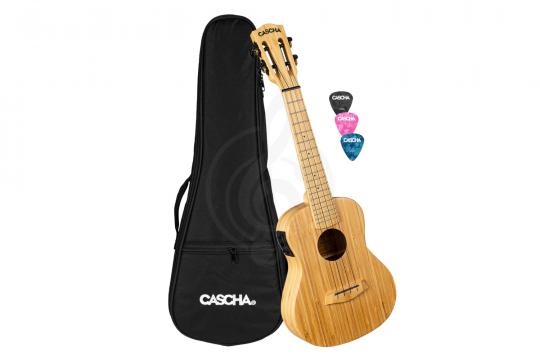 Укулеле концерт Cascha HH-2313E Bamboo Series - Укулеле концертный с чехлом и звукоснимателем - фото 9