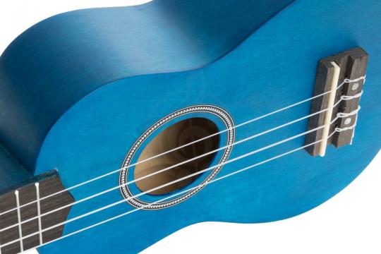 Укулеле сопрано Cascha HH-3962 Linden Series - Укулеле сопрано, с чехлом, синий - фото 6