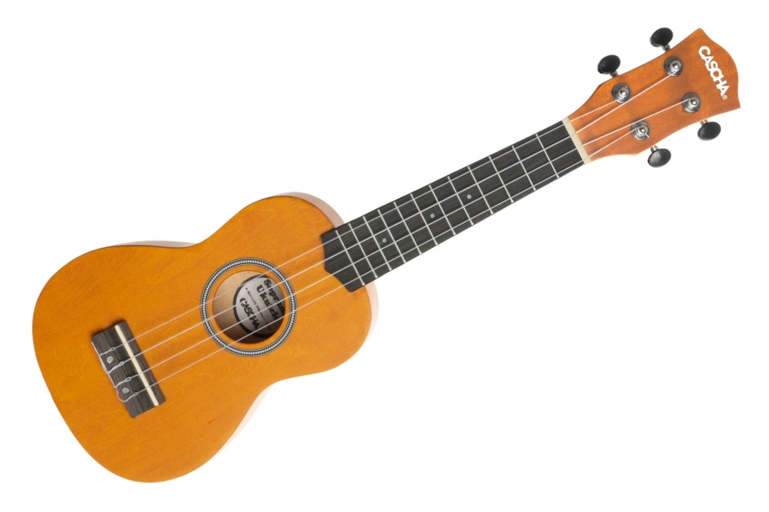 Укулеле сопрано Cascha HH-3964 Linden Series - Укулеле сопрано, с чехлом, желтый - фото 1