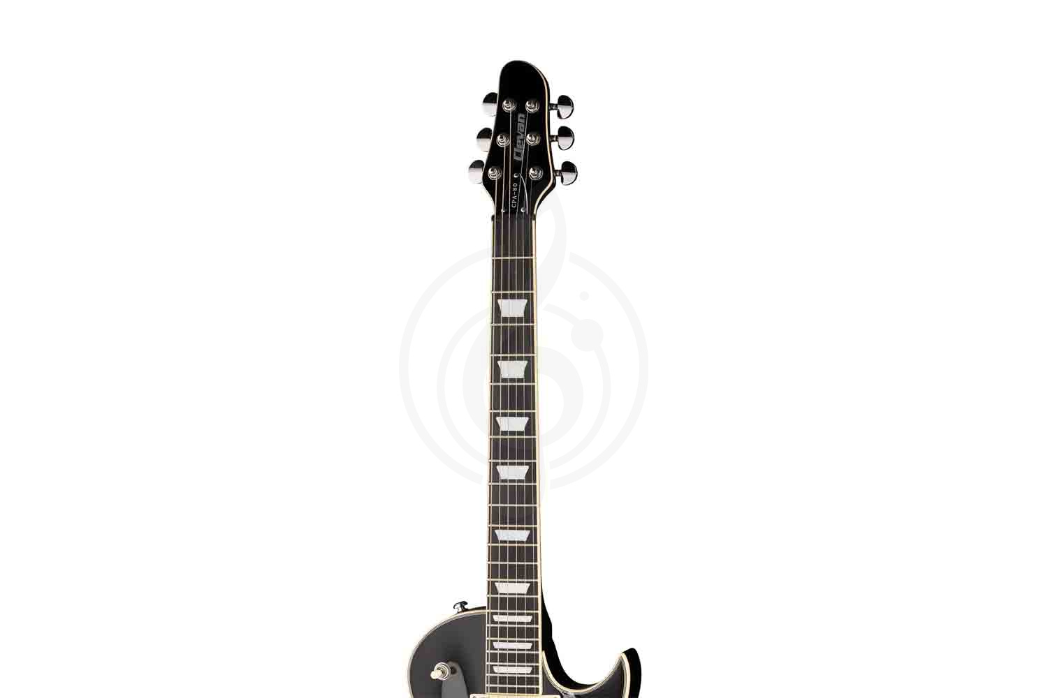Электрогитара Les Paul Clevan CPA-80-BK - Электрогитара, черная - фото 5