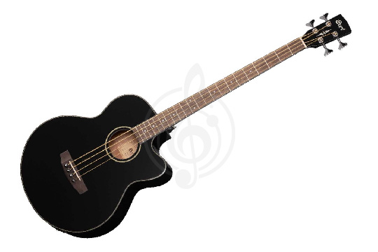 Акустическая бас-гитара Cort AB850F-BK-BAG Acoustic Bass Series - Электроакустическая бас-гитара - фото 1
