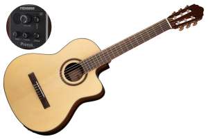 Изображение Cort AC160CF-NAT Classic Series - Классическая гитара со звукоснимателем