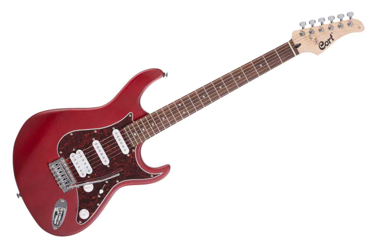 Электрогитара Stratocaster Cort G110-WBAG-OPBC G Series - Электрогитара, красная, с чехлом - фото 1
