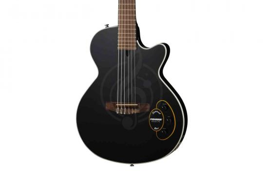 Классическая гитара 4/4 Cort Sunset-Nylectric-BK-WBAG Sunset Series - Электрогитара, нейлоновые струны, черная, с чехлом - фото 8