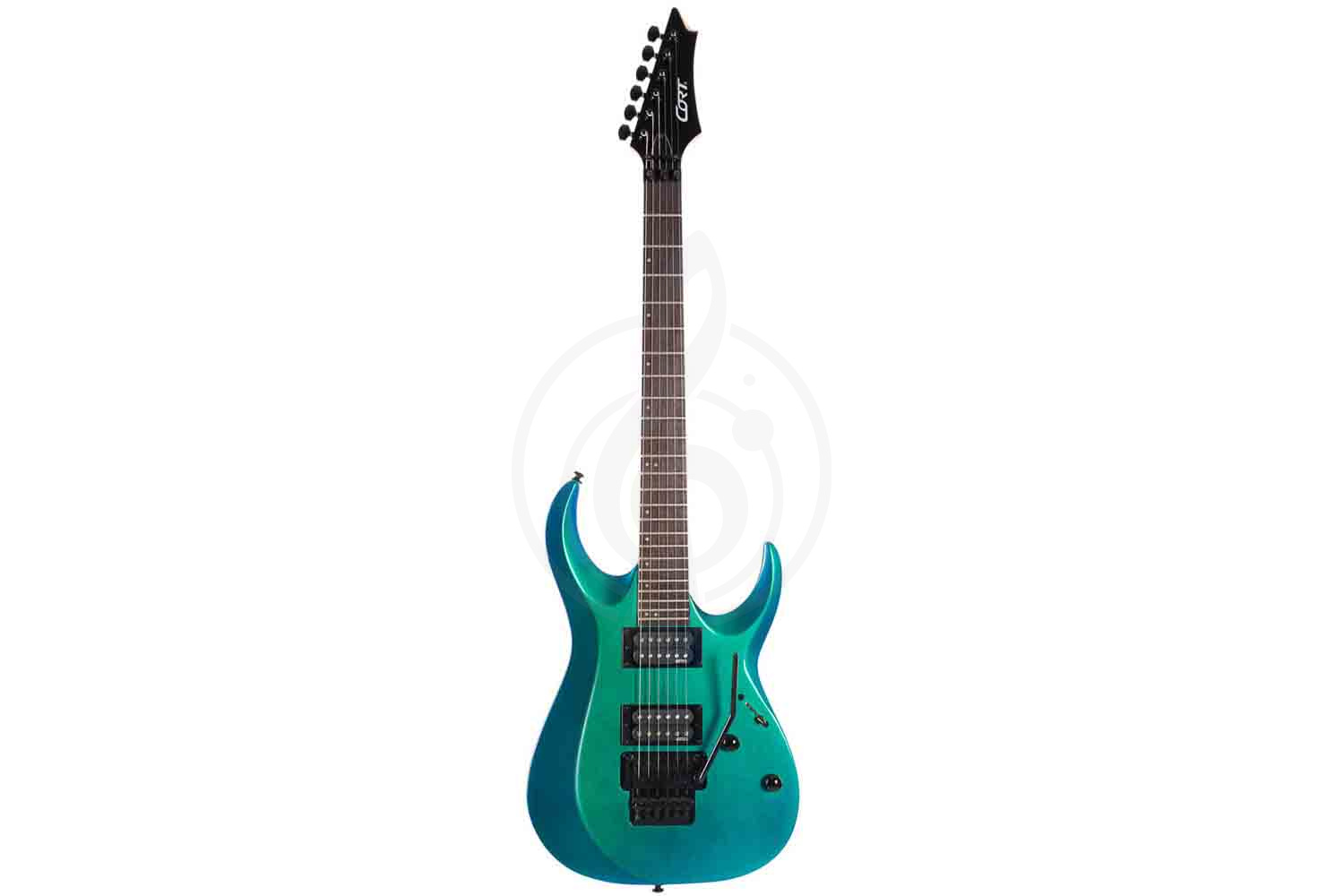 Электрогитара Superstrat Cort X300-FBL X Series - Электрогитара, синяя - фото 3