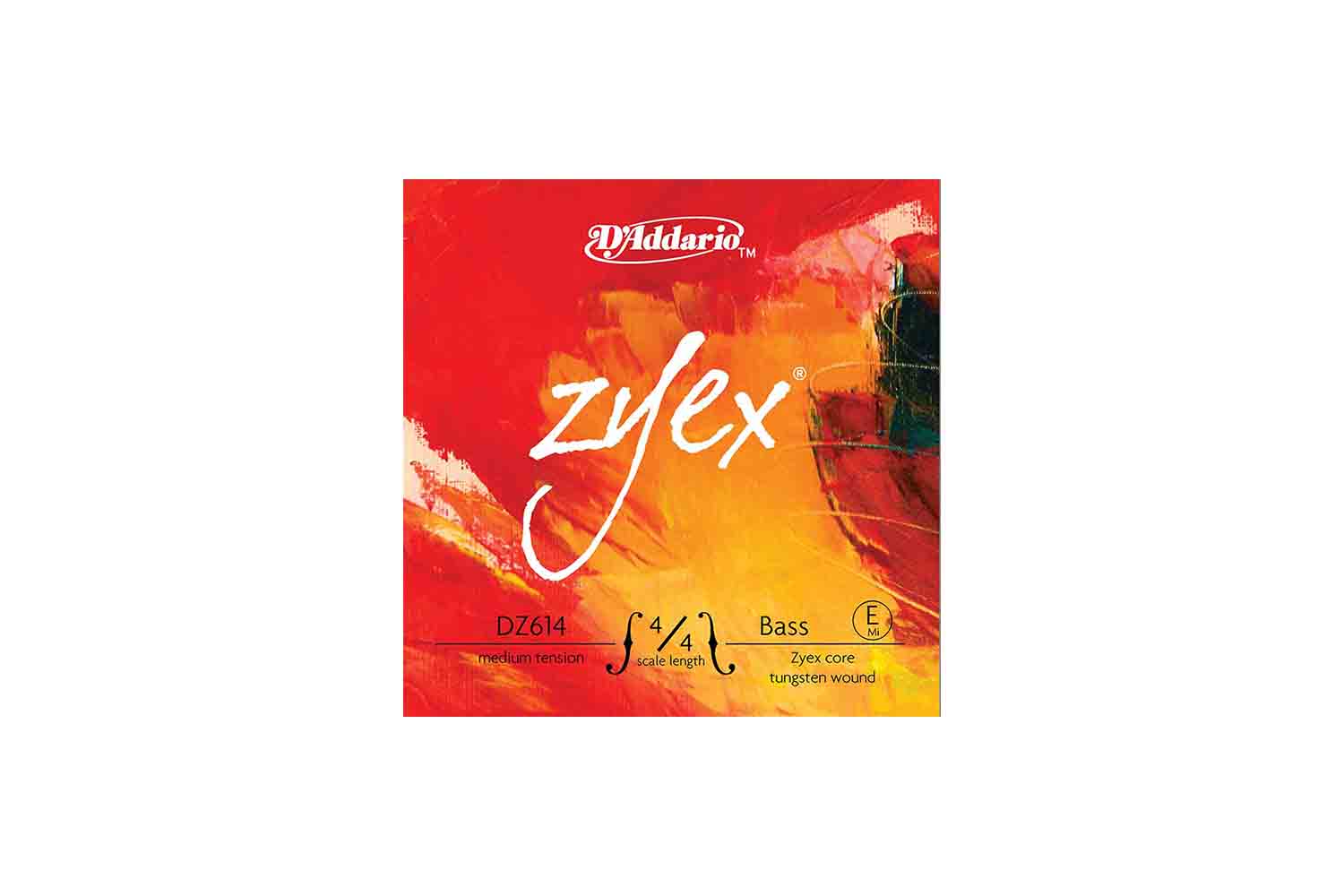 Струны для контрабаса D'Addario DZ614-4/4M Zyex - Отдельная струна Е/Ми для контрабаса, размер 4/4 - фото 1