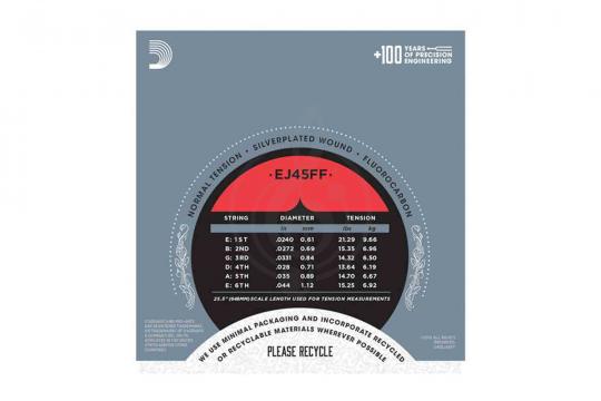 Струны для классической гитары D'Addario EJ45FF Pro-Arte Carbon - Струны для классической гитары - фото 3
