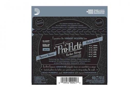 Струны для классической гитары D'Addario EJ45FF Pro-Arte Carbon - Струны для классической гитары - фото 4