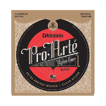 Струны для классической гитары D'Addario EJ47 PRO ARTE - струны для классической гитары, среднего натяжения, 028, 0322, 0403  - фото 1