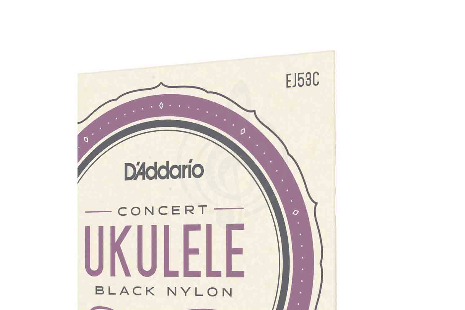 Струны для укулеле концерт D'ADDARIO EJ53C струны для укулеле концерт, черный нейлон - фото 2