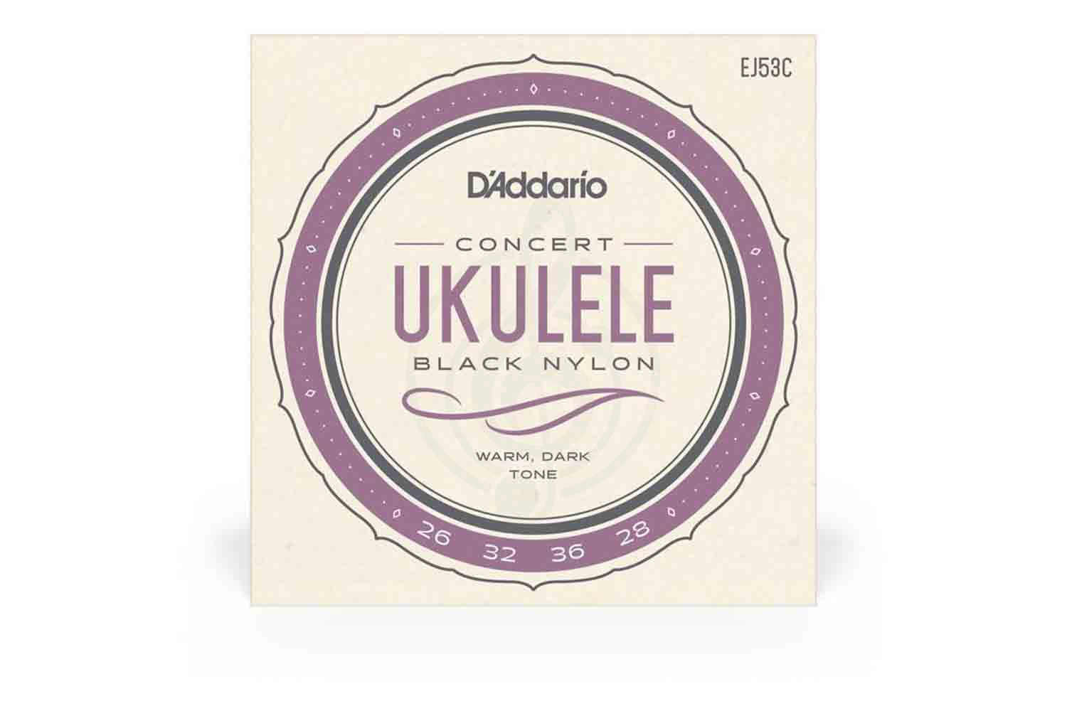Струны для укулеле концерт D'ADDARIO EJ53C струны для укулеле концерт, черный нейлон - фото 4