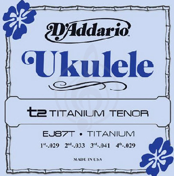 D'Addario EJ87T Titanium Комплект струн для укулеле тенор 029 .033 .041 .029 - фото 1 Струны для укулеле тенор D'Addario EJ87T Titanium Комплект струн для укулеле тенор 029 .033 .041 .029 - фото 1