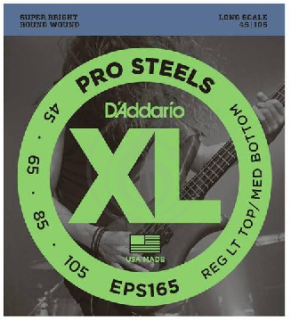 D'Addario EPS165 ProSteels - Комплект струн для бас-гитары, Custom Light, 45-105, Long Scale - фото 1 Струны для бас-гитары D'Addario EPS165 ProSteels - Комплект струн для бас-гитары, Custom Light, 45-105, Long Scale - фото 1